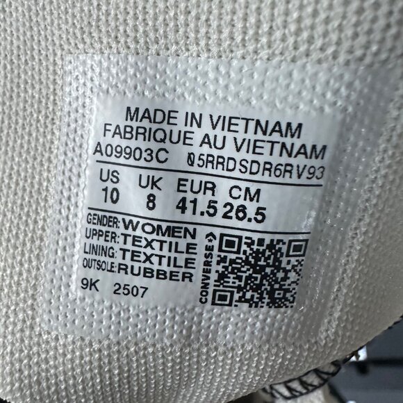 ⭐Converse Chuck Taylor All Star Lift Platform Hi Large Stars 10 Shoes A09903C⭐ - Picture 8 of 10